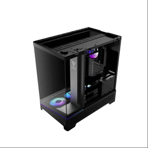 Case GAMDIAS ATLAS P6 CG – ATX | Black | 4 Fan ARGB